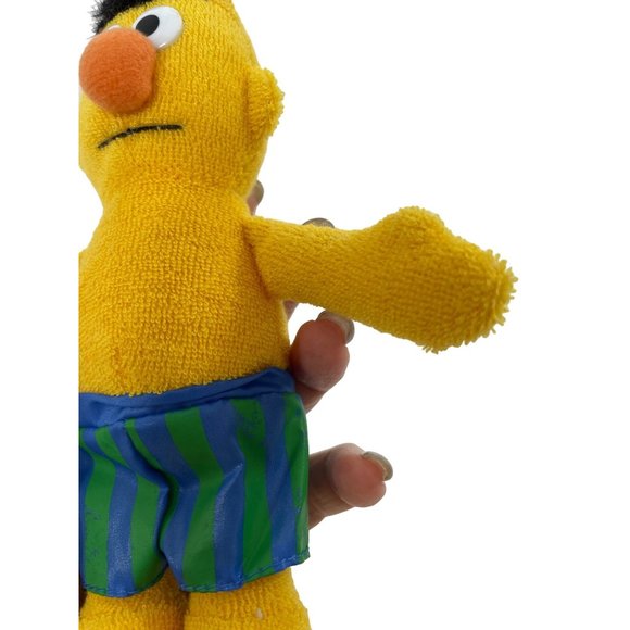 Bert Water Buddy Plush Toy Vintage 1993 1.5” Tall Applause Jim Henson TerryCloth - Picture 5 of 11